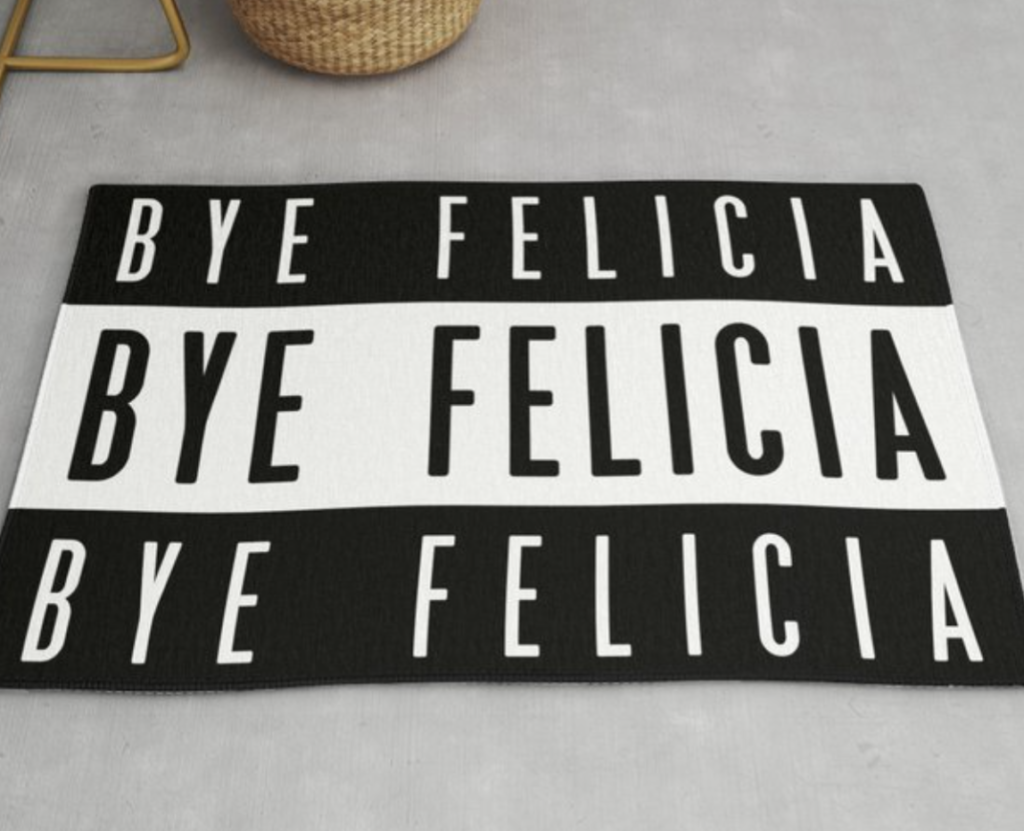 Bye Felicia Rug By Society6.com To Say By To Corporate Life and Yes To Becoming A Freelancer