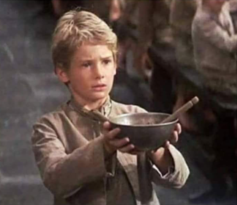 Please Sir, Can I Have Some More Oliver Twist Meme - Freelancing Humor - Setting Rates As A Freelancer 